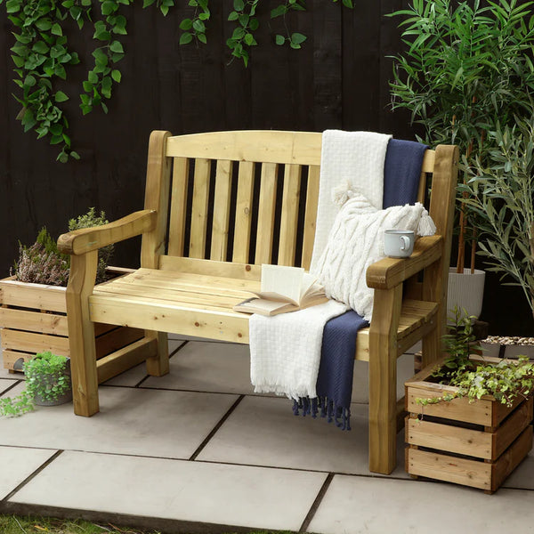 4ft wooden garden bench